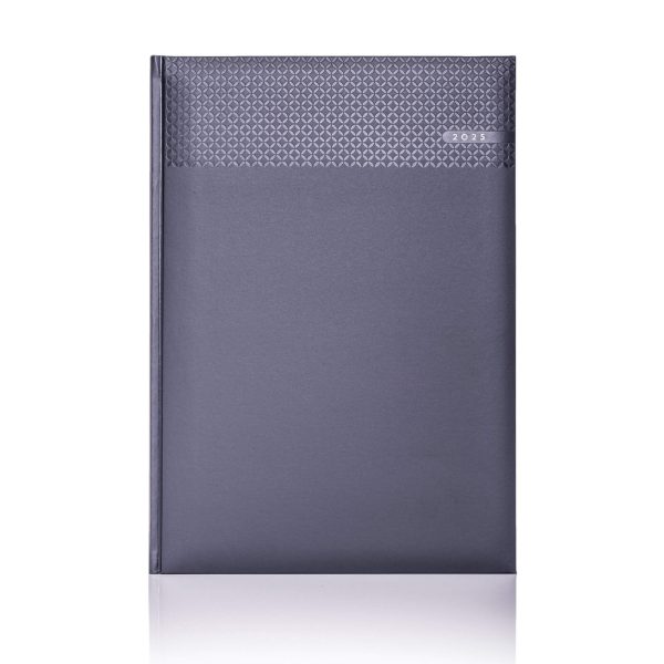 Matra A4 page daily diary in black, printed with your logo to 1 position, 12-month format diary.