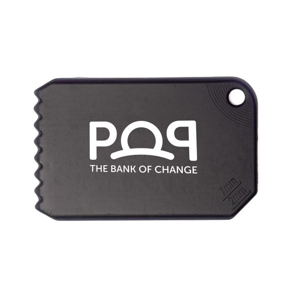 Proudly made in the UK, this business card-sized ice scraper is crafted from recycled high-impact polystyrene (HIPS), combining durability with sustainability. Lightweight and compact, it fits easily in your wallet or glove box, making it a practical and eco-conscious solution for clearing frost and ice.