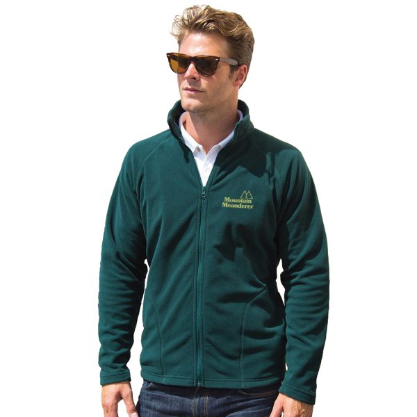 This Microfleece Jacket features a full front zip, two side pockets, and open cuffs for added comfort. This easy-care, easy-wear jacket is quick drying and boasts a thermal layer microfleece construction that is super warm, lightweight and breathable. The stretch fit ensures comfort and functionality making it the perfect option for a variety of industries.