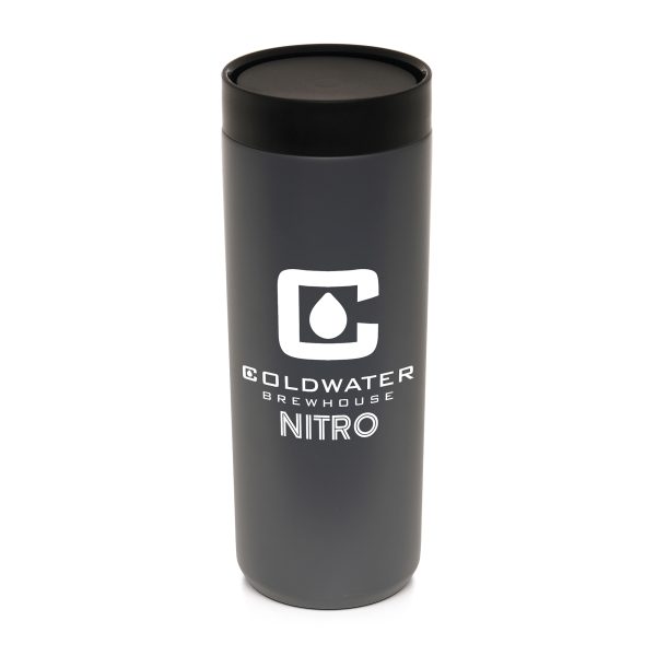 This premium 600ml double-walled recycled stainless steel tumbler combines convenience and style. Featuring a PP plastic push-down lid mechanism that locks and unlocks for easy access to drinks inside without unscrewing the lid, as well as maintaining drink temperatures for an extended time. Perfect for on-the-go hydration, this tumbler is a must-have for staying refreshed wherever you are.