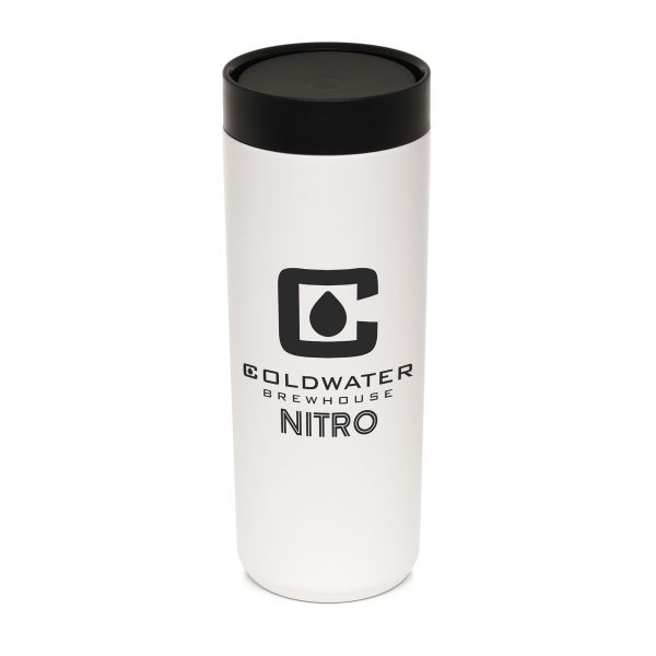 This premium 600ml double-walled recycled stainless steel tumbler combines convenience and style. Featuring a PP plastic push-down lid mechanism that locks and unlocks for easy access to drinks inside without unscrewing the lid, as well as maintaining drink temperatures for an extended time. Perfect for on-the-go hydration, this tumbler is a must-have for staying refreshed wherever you are.