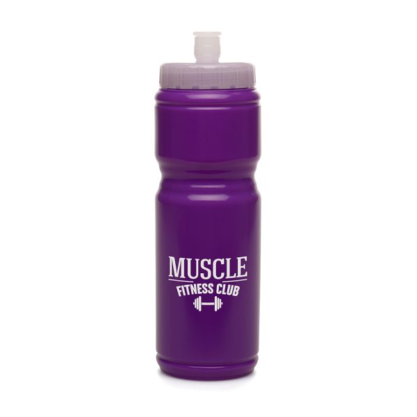 750ml single walled, UK made sports bottle made from LDPE flexible plastic, with LLDPE lid and double suction sipper. Available with translucent lid and body or coloured body. The perfect companion for long walks, outdoor activities, sport clubs and more. BPA & PVC free.