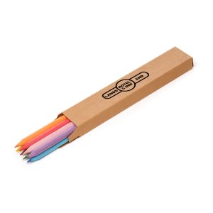 An 8-piece coloured pencil set each made from recycled paper, packaged in 350g recycled paper box. Suitable for sectors such as education, healthcare and hospitality.