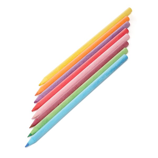 An 8-piece coloured pencil set each made from recycled paper, packaged in 350g recycled paper box. Suitable for sectors such as education, healthcare and hospitality.