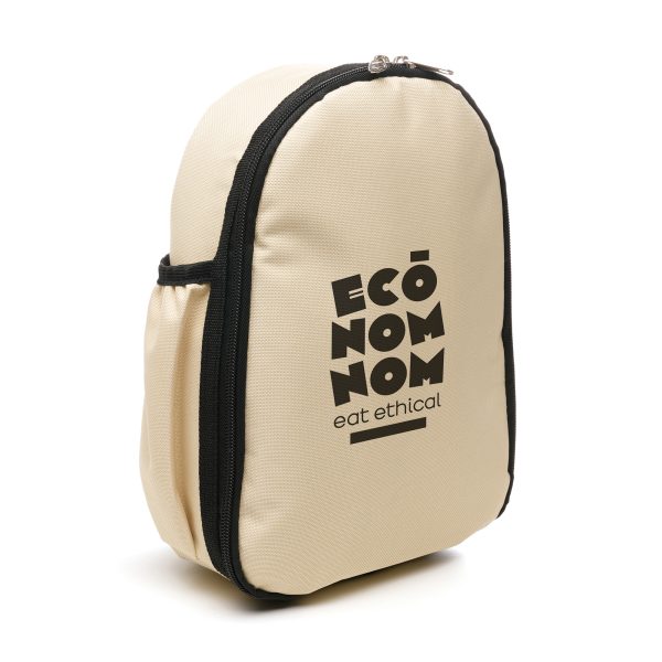 This small rucksack cooler bag is made with recycled polyester fabric and a 4mm foam lining for insulation. Complete with a durable polyester woven strap, nylon zipper, and zinc alloy puller for easy access and carrying.