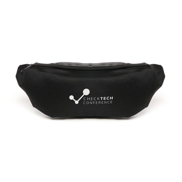 A stylish waist bag with a RPET main pocket, zipper rear pocket and an adjustable webbing belt, for ease of use. Cool and compact bag with a large branding area to showcase your company’s message.