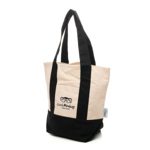 Natural 10oz cotton tote made from 100% naturally dyed and recycled cotton canvas with a prominent print area for your company’s logo.