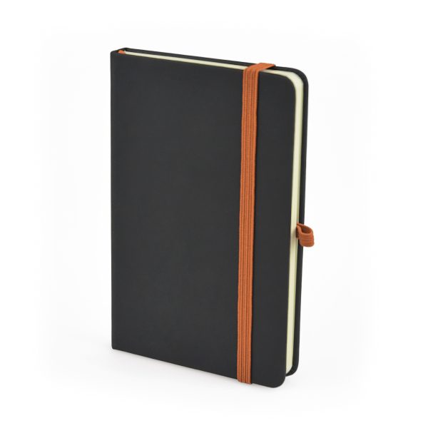 2-in-1 black A6 Mole Notebook with a matching Mole Mate Ball Pen, sourced to perfectly colour coordinate. (QS0766 + TPC982001)