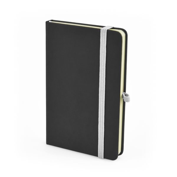 2-in-1 black A6 Mole Notebook with a matching Mole Mate Ball Pen, sourced to perfectly colour coordinate. (QS0766 + TPC982001)