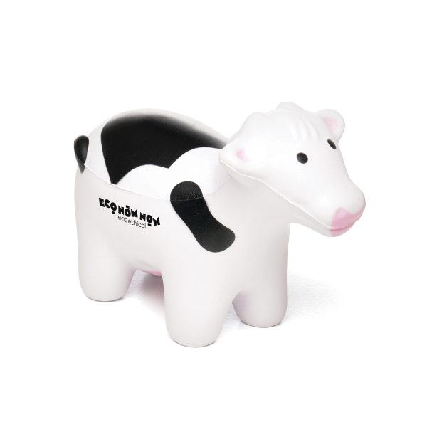 Black and white cow shaped stress item is a playful and effective promotional item for stress relief, making it perfect for schools and nurseries.