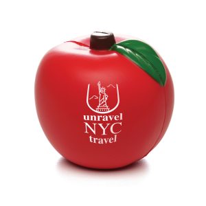 Red apple shaped stress item is a playful and effective promotional item for stress relief, making it a perfect for schools, hospital and more.