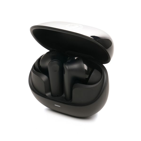 These premium 400mAh, noise cancelling Bluetooth earphones are designed with ABS plastic and electroplating for a sleek and durable finish. The quality earphones come in ABS plastic case with electroplating accents for safe storage.