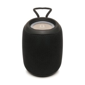 This high-quality 1200mAh portable Bluetooth speaker is designed with a quality ABS cover for enhanced protection and a loop for easy carrying. The engraved top metal part makes it look premium whilst the vibrant lights add a touch of style to your listening experience.