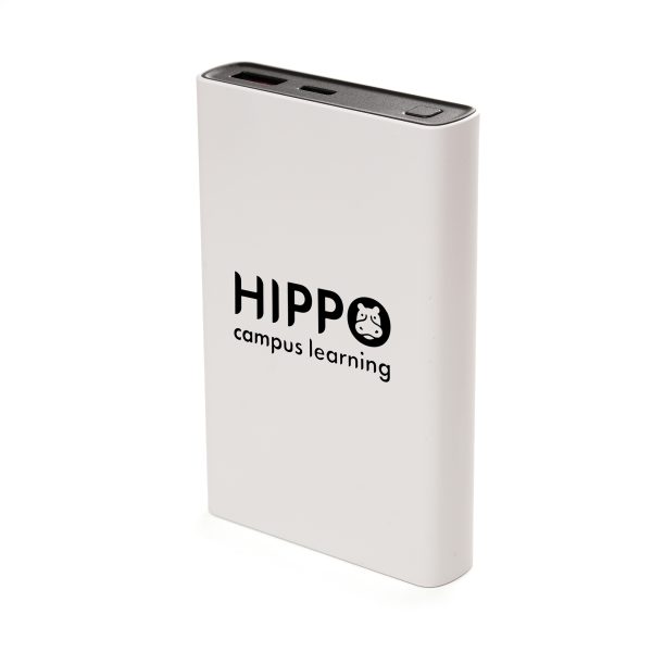 A 10000mAh high capacity wired power bank with TYPE-C input port. Supplied with a USB to TYPE-C cable for reliable charging, this power bank comes with recycled ABS shell and mid-frame.