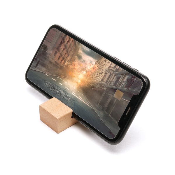 Introducing the stylish and durable Beech Wood Phone Stand Keyring - a practical and elegant promotional merchandise solution for keeping phones secure and easily accessible. Perfect for showcasing your brand in a sophisticated and functional way.