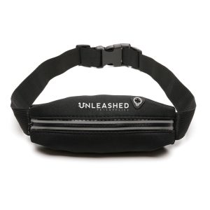 Neoprene belt bag with an adjustable elasticated waist strap and zip compartment. The compact size makes it perfect for holding essentials such as a mobile phone and keys whilst playing sports or running. An integrated headphone hole to keep wires tangle free.